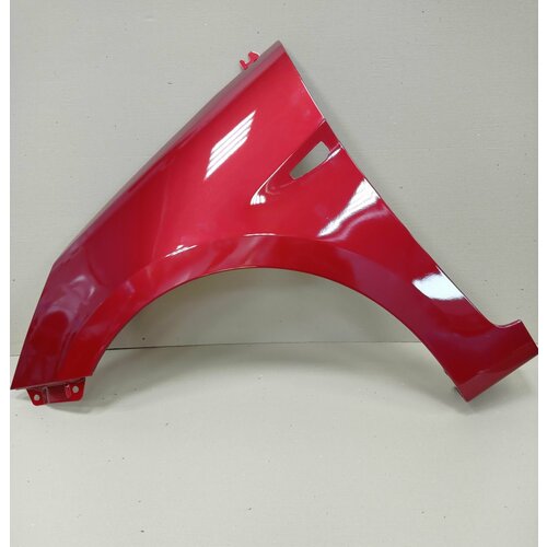 Крыло переднее левое в цвет кузова Hyundai Solaris 1 Хендай Солярис (2010-2017) TDY - Granet Red Красный гранат перламутр