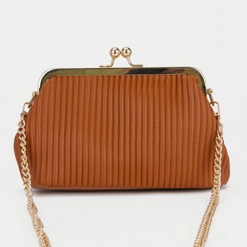 фото Сумка клатч сима-ленд, коричневый сима-лэнд