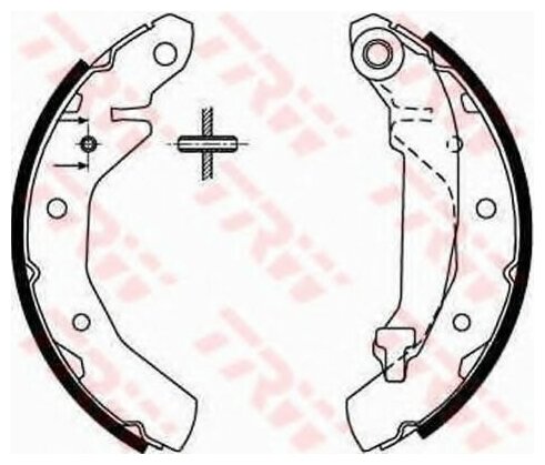 Колодки тормозные барабанные зад TRW GS8645