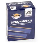 Зубочистки бамбук в инд. ПП-упак. 1000шт./уп. 401-488 - изображение