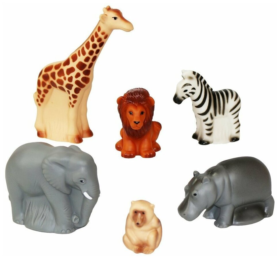 Набор ПВХ игрушек - животные Африки Весна В4145W