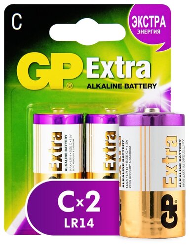 Характеристики модели Батарейка GP Extra Alkaline C на Яндекс.Маркете