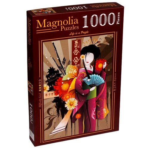 пазл magnolia 1000 деталей красочные листья Пазл Magnolia 1000 деталей: Гейша