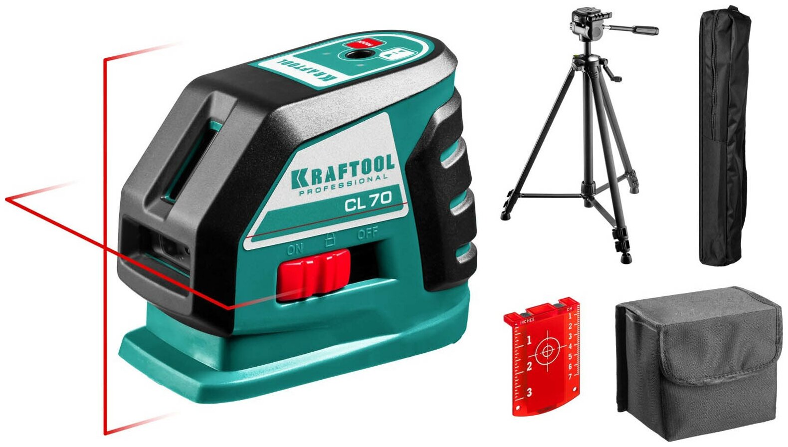 KRAFTOOL линейный лазерный нивелир со штативом CL70 3 34660-3 Professional