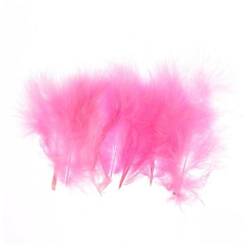 Набор перьев для декора 10 шт, размер 1 шт. — 10 × 2 см, цвет светло-розовый набор шаров для декора brs 1 5 blumentag светло розовый