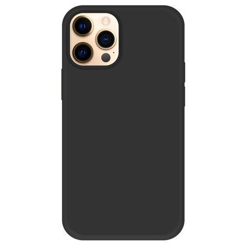 фото Krutoff / чехол-накладка krutoff silicone case для iphone 12 pro max (айфон 12 про макс), черный krutoff group