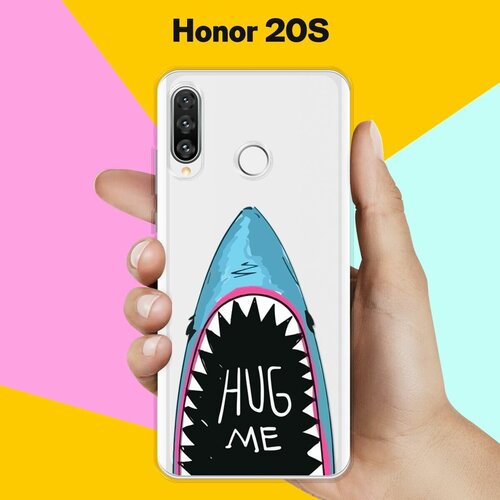 Силиконовый чехол Акула на Honor 20s силиконовый чехол на honor 20s хонор 20s голубые клематисы прозрачный