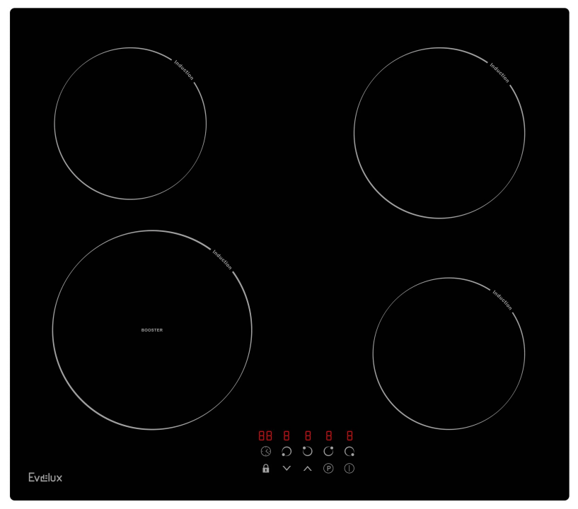 Индукционная варочная панель Evelux HEI 641 B (черный)