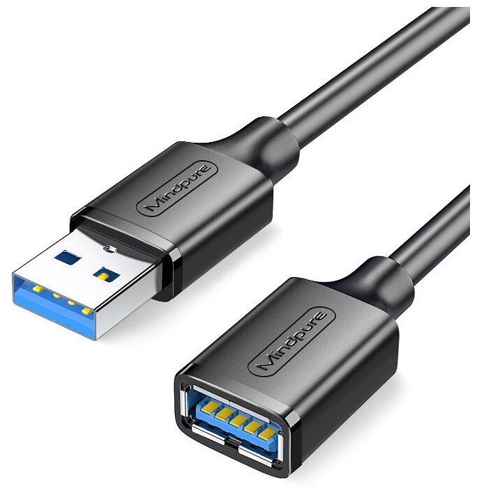 Кабель Mindpure Удлинитель USB AM - USB AF 3.0 US103 2м