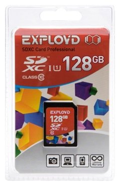 Exployd 128GB microSDXC Class 10 UHS-1 Premium (u3) [EX128GCSDXC10UHS-1-ElU3 w] .