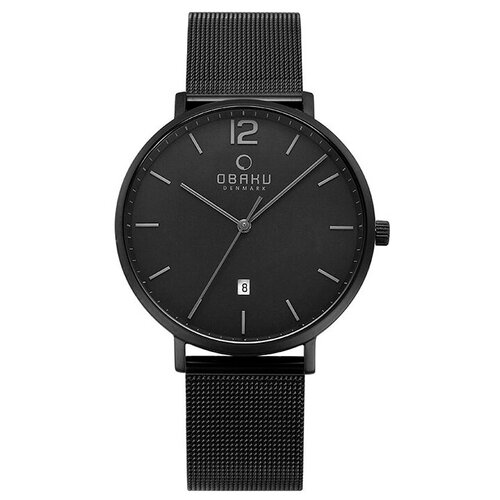 Наручные часы OBAKU Мужские наручные часы Obaku V181GDBBMB с гарантией, черный