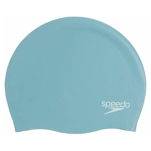 Speedo Шапочка для плавания Speedo Moulded Silc, силикон серо-зеленый