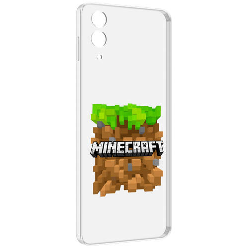 Чехол MyPads Minecraft-2 для Samsung Galaxy Z Flip 4 (SM-F721) задняя-панель-накладка-бампер