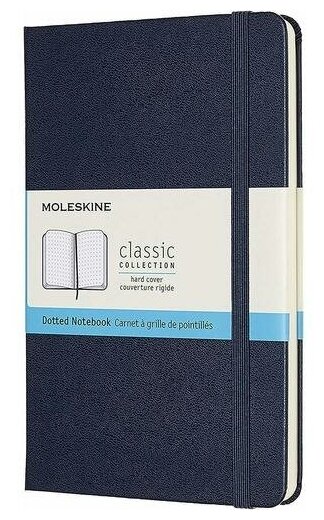 Блокнот Moleskine CLASSIC QP053B20 Medium 115x180мм 208стр. пунктир твердая обложка синий