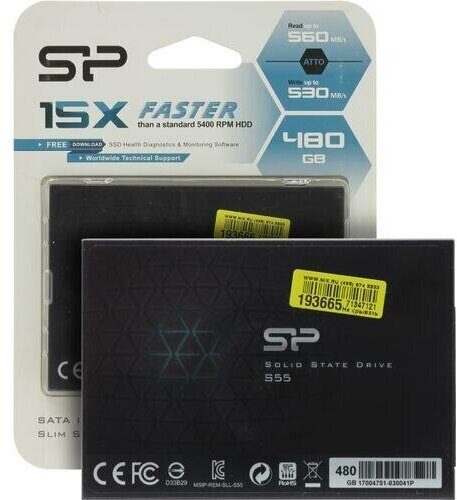 SSD накопитель SILICON POWER Slim S55 480Гб, 2.5", SATA III - фото №18