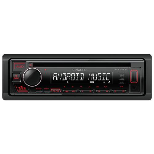 фото Автомагнитола kenwood kdc-130ur, черная