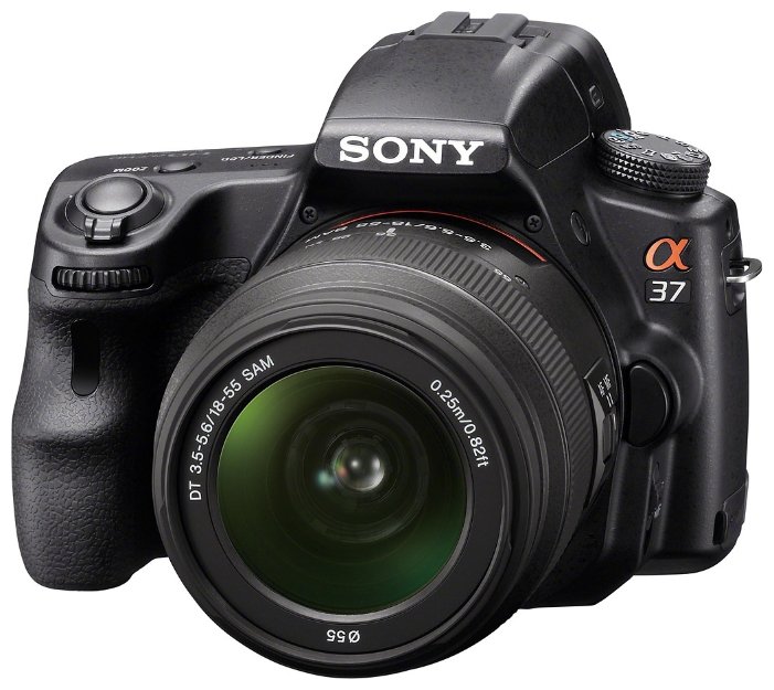 Фотоаппарат Sony Alpha SLT-A37 Kit DT 18-55mm f/3.5-5.6 SAM, черный
