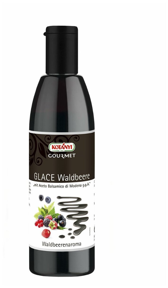 Крем-соус Kotanyi Balsamico Glace Waldbeere со вкусом лесных ягод 250мл - фото №4