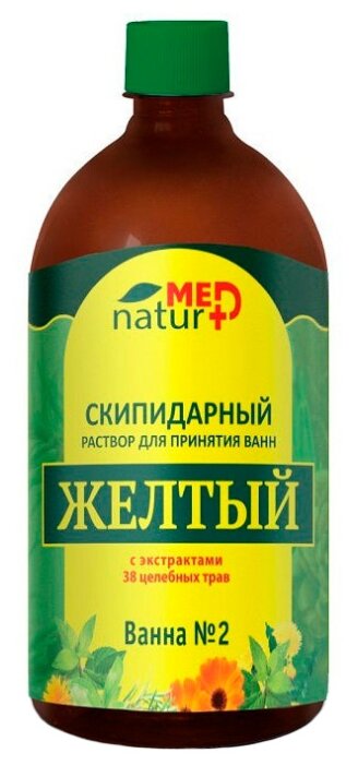 Раствор Натуротерапия NaturMed Скипидарный для принятия ванн Желтый, 500 мл