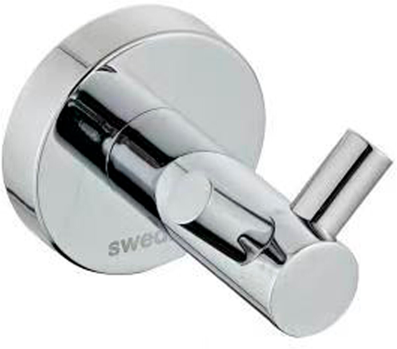 Крючок двойной из нержавеющей стали для ванной комнаты хром Swedbe Attribut 9815