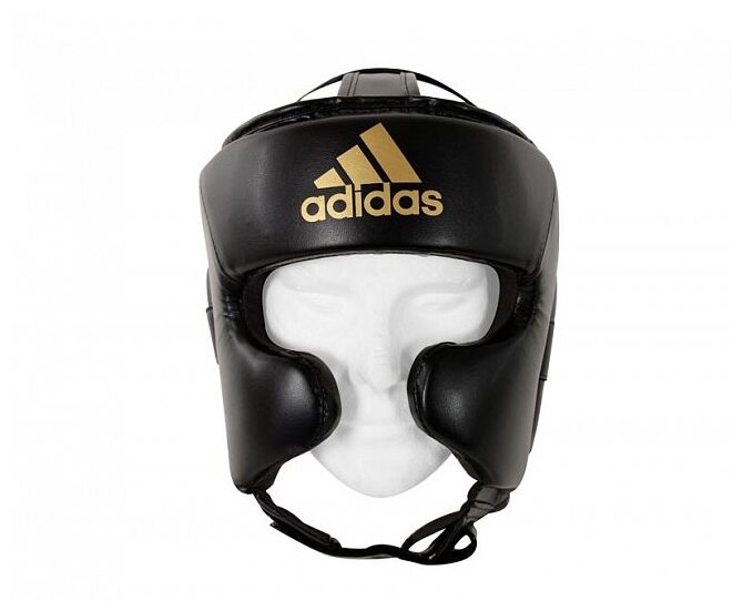 Шлем боксерский Speed Super Pro Training черно-золотой Adidas - фото №2