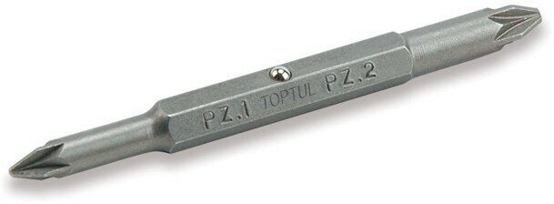 Насадка для отвертки PZ1xPZ2 75 мм TOPTUL (FKBA0102)