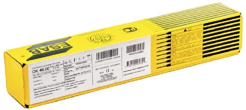 Электроды ESAB ОК 46, d4.0х450мм, 6.6кг (4600404AM0)