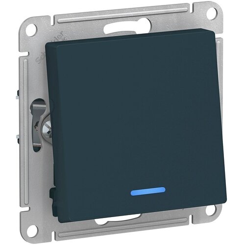 Переключатель проходной 1-кл. СП AtlasDesign 10А IP20 (сх. 6а) 10AX с подсветкой механизм мокко SE ATN000663