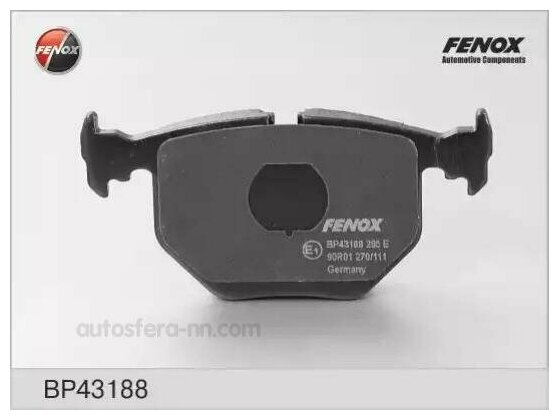 FENOX BP43188 Колодки тормозные дисковые