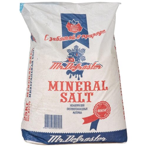 Реагент противогололедный Mr.Defroster Mineral Salt 25 кг