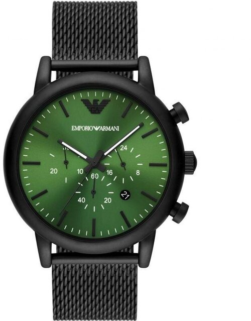 Наручные часы EMPORIO ARMANI AR11470, черный, зеленый