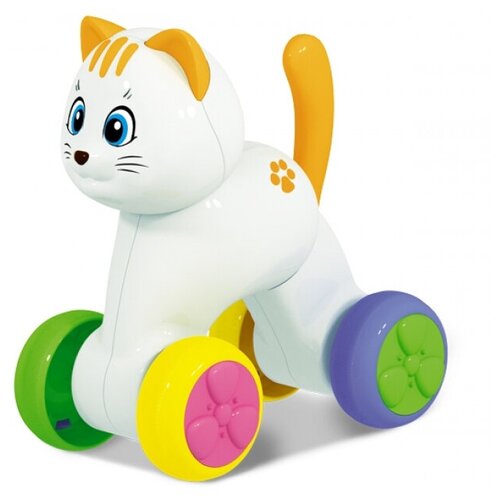 Игрушка-покатушка Веселый котик стеллар 01995/С развивающие игрушки стеллар покатушка котик