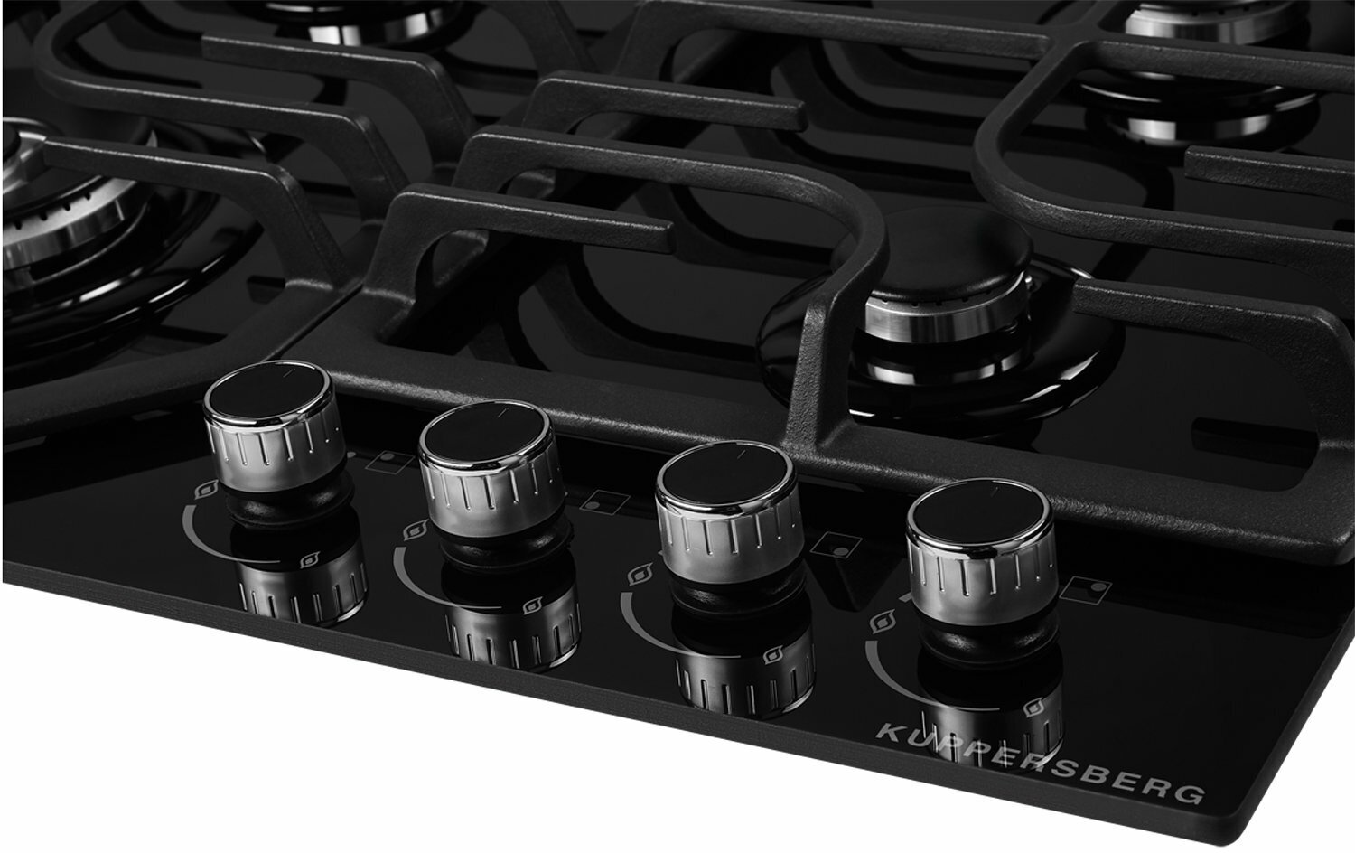 Встраиваемая газовая панель KUPPERSBERG FG 63 B, официальная гарантия — фото 1