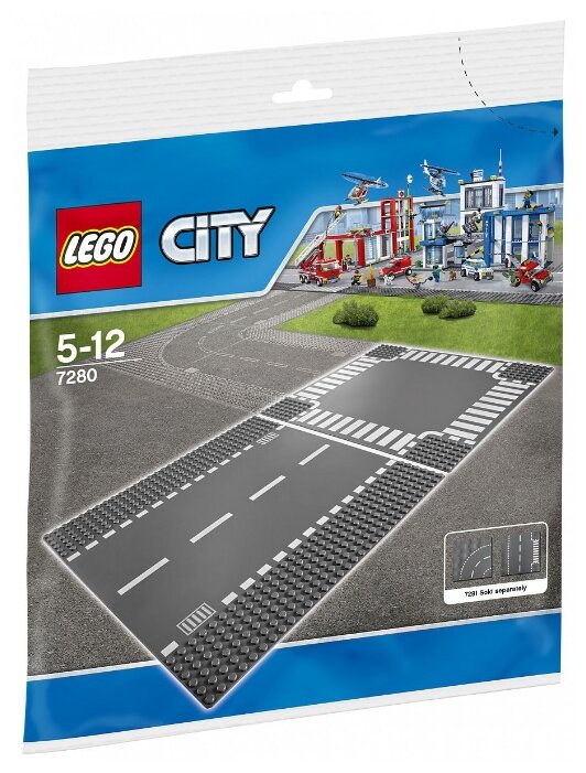 Дополнительные детали LEGO City 7280 Перекресток и прямая проезжая часть — купить по выгодной цене на Яндекс.Маркете