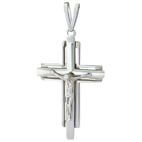 Подвеска крест из серебра Золотник 4330