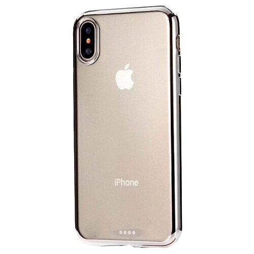 фото Чехол EVA IP8A010-X для Apple iPhone X/Xs прозрачный/серебристый