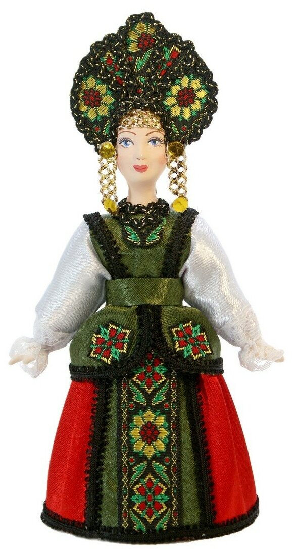 Кукла коллекционная в Девичьем праздничном костюме.