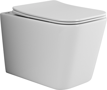 Унитаз подвесной Ceramica Nova Cubic CN1806 с сиденьем микролифт, цвет белый