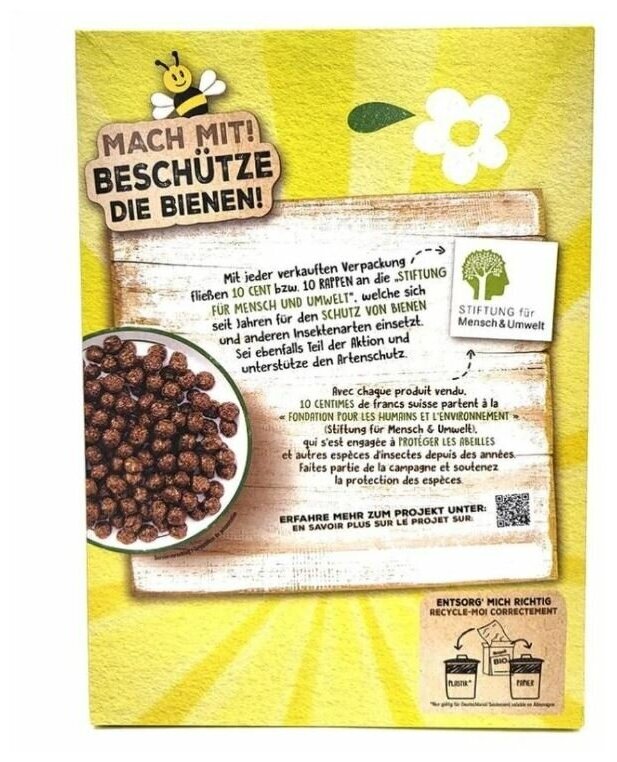 Сухой завтрак Nestle Nesquik Bio шоколадные шарики (Германия), 330 г - фотография № 2