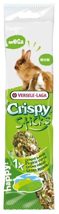 Versele-Laga Crispy Зеленый луг палочка для кроликов и морских свинок 70 гр