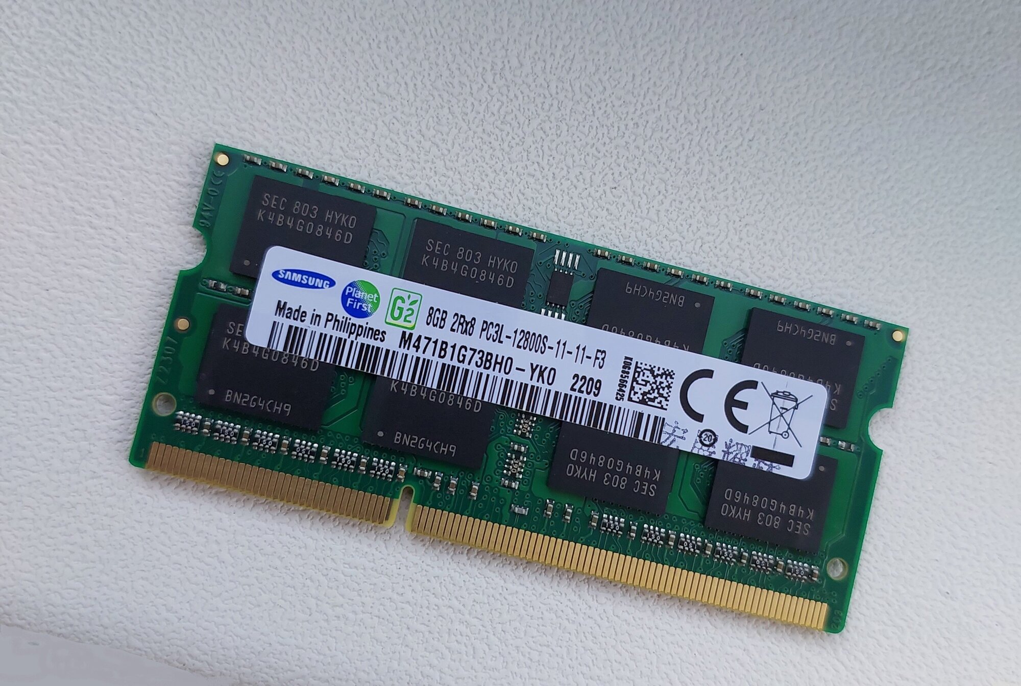 Оперативная память Samsung 8 ГБ PC3L (DDR3L) 1600 МГц SODIMM 1,35v