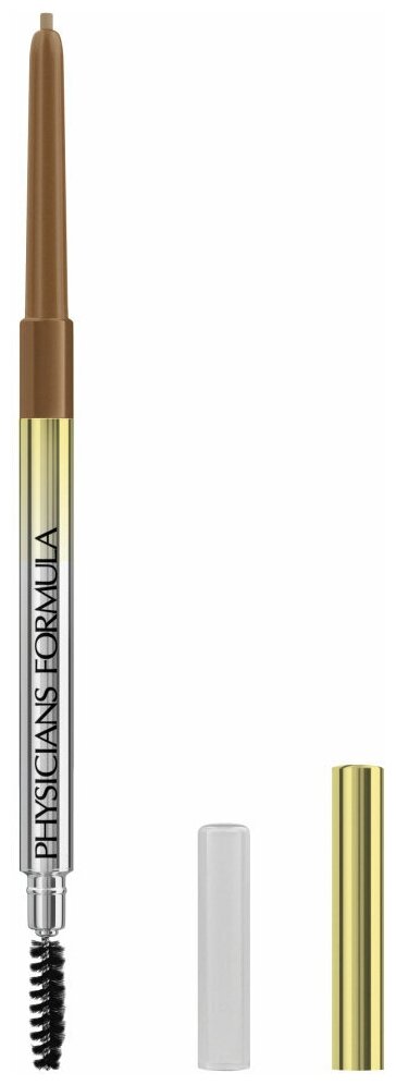 Ультратонкий выдвижной карандаш для бровей / коричневый / Physicians Formula Eye Booster Slim Brow Pencil