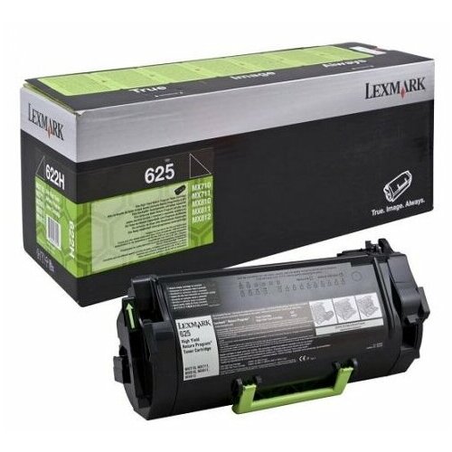 Картридж Lexmark 62D5H0E, 25000 стр, черный