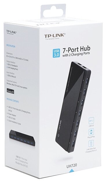 Разветвитель USB Tp-link UH720 7ports USB 3.0+2charging ports