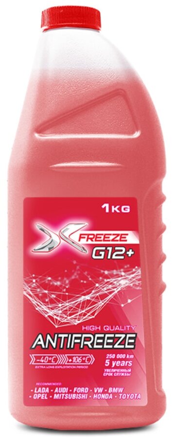 Антифриз X-FREEZE RED G12+ 1л