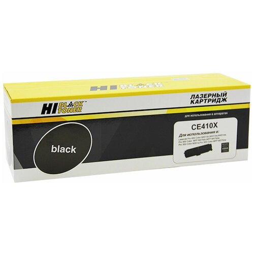 Картридж Hi-Black HB-CE410X, 4000 стр, черный тонер hi black для hp clj cp2025 pro 300 m351 pro 400 m451 тип 1 0 bk 100 г банка