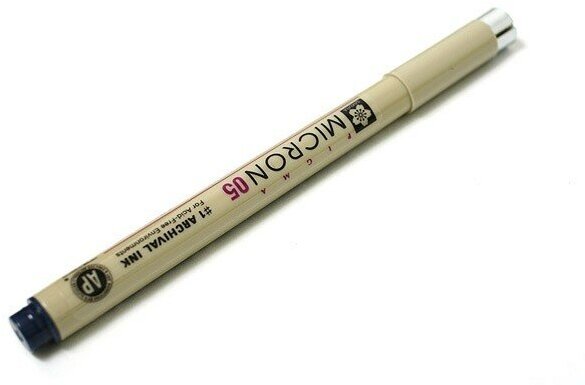 Ручка-линер капиллярная Pigma Micron, 0,45 мм, цвет чернил: иссиня-черный