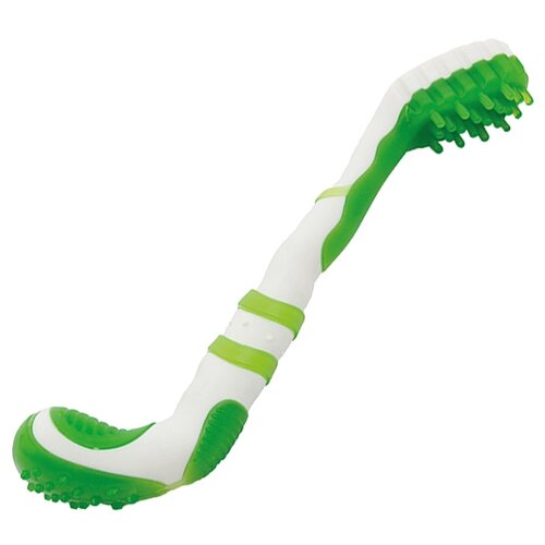 фото Игрушка для собак грызлик ам зубная щетка (30.gr.041) зеленый