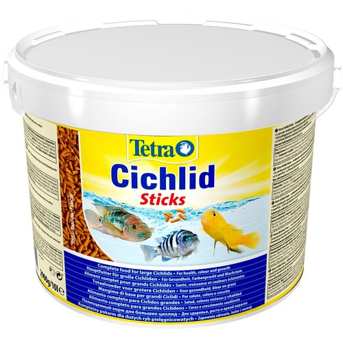 TETRA CICHLID STICKS корм палочки для всех видов цихлид (10 л х 2 шт) tetra cichlid sticks корм палочки для всех видов цихлид 1 л х 4 шт