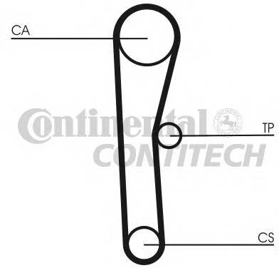 Ремень грм 094x190 для toyota carina ii/corolla 1.6 87-94 Contitech CT536